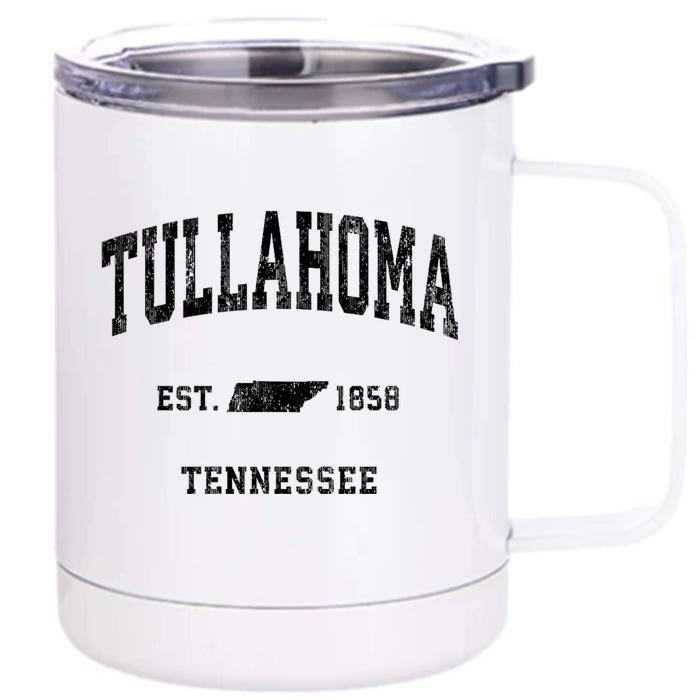 Tullahoma Tennessee Tn Vintage Athletic Sports Front & Back 12oz Stainless Steel Tumbler Cup