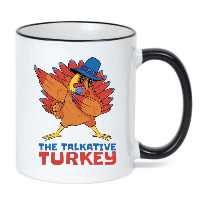 The Talkative Turkey Funny Thanksgiving Black Color Changing Mug