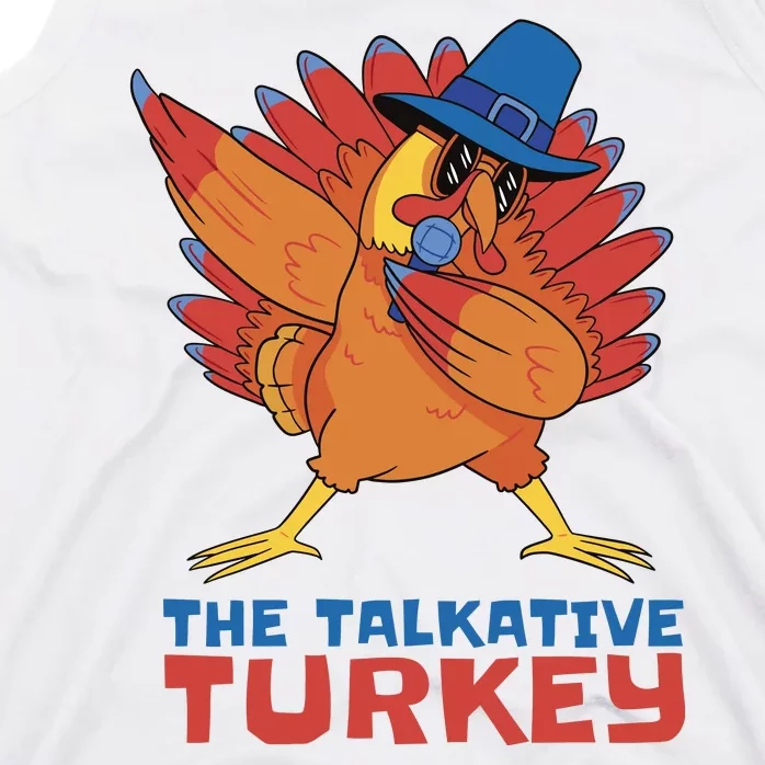 The Talkative Turkey Funny Thanksgiving Tank Top