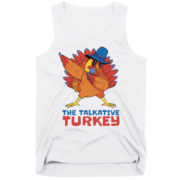 The Talkative Turkey Funny Thanksgiving Tank Top