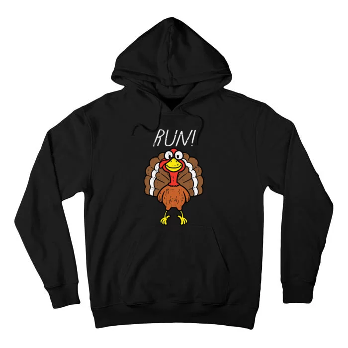 Turkey Trot Thanksgiving Fun Run Tall Hoodie