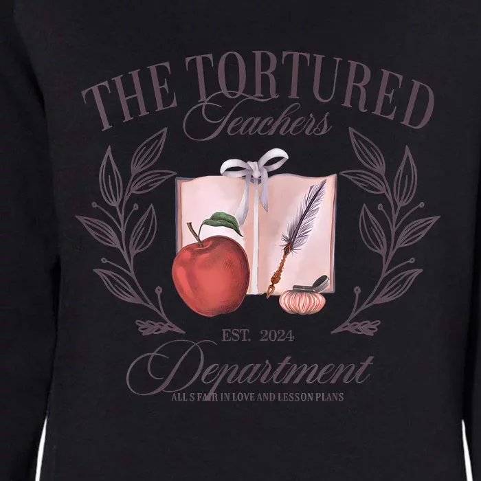 The Tortured Teachers Department Funny Womens California Wash Sweatshirt