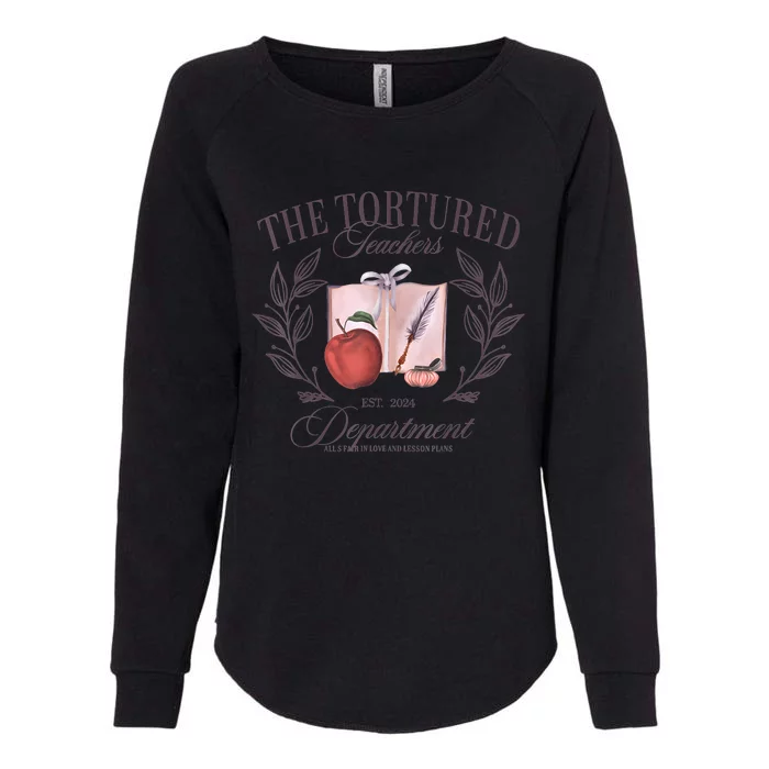 The Tortured Teachers Department Funny Womens California Wash Sweatshirt