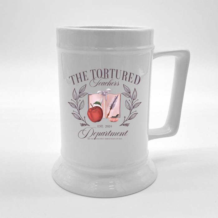 The Tortured Teachers Department Funny Front & Back Beer Stein