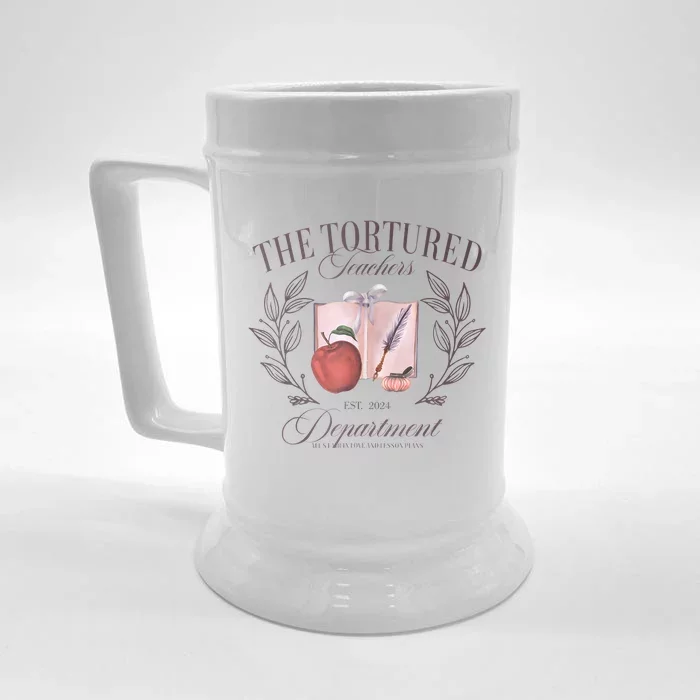 The Tortured Teachers Department Funny Front & Back Beer Stein