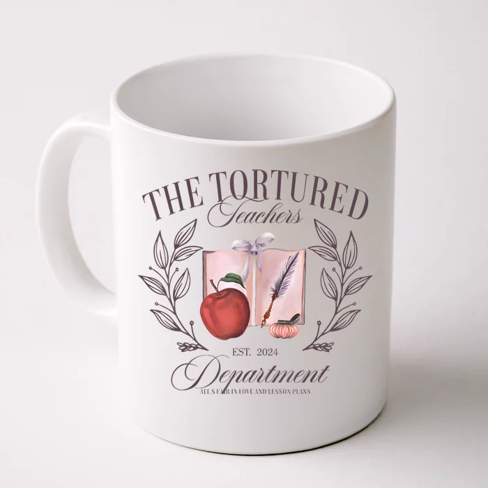 The Tortured Teachers Department Funny Front & Back Coffee Mug