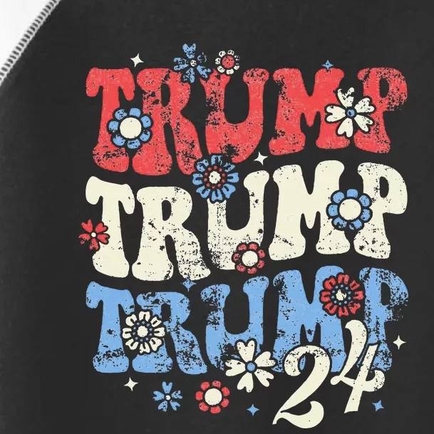 Trump Trump Trump 2024 Toddler Fine Jersey T-Shirt