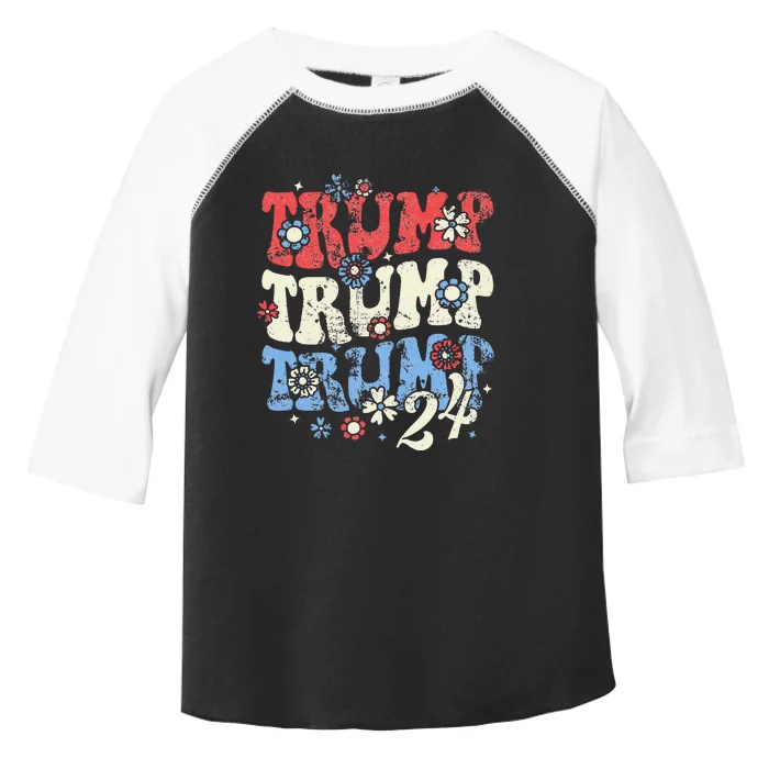 Trump Trump Trump 2024 Toddler Fine Jersey T-Shirt