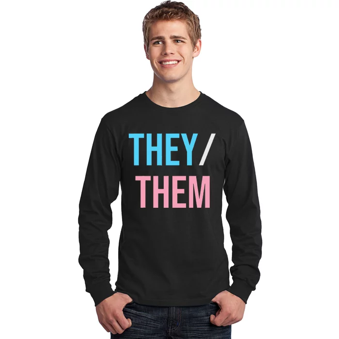 They Them Their Pronouns For Enby Nb Lgbtq Pride Long Sleeve Shirt