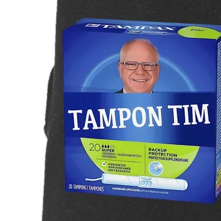 Tampontim Tampon Tim Funny KamalaS Vice President Tim Walz Doggie 3-End Fleece Hoodie