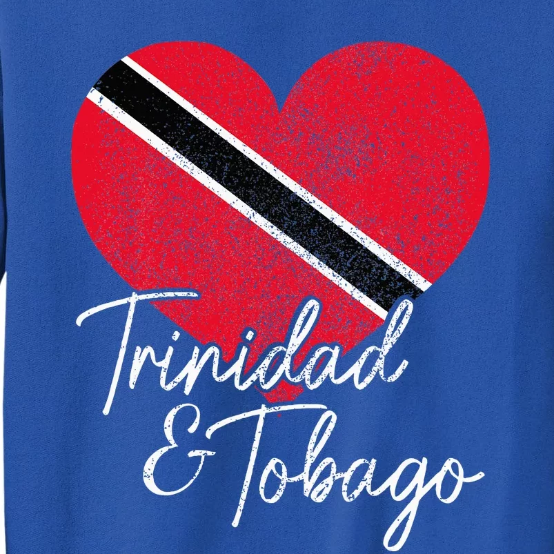 Trinidad & Tobago Trinidadian Tobagonian Flag Heart Pride Tall Sweatshirt