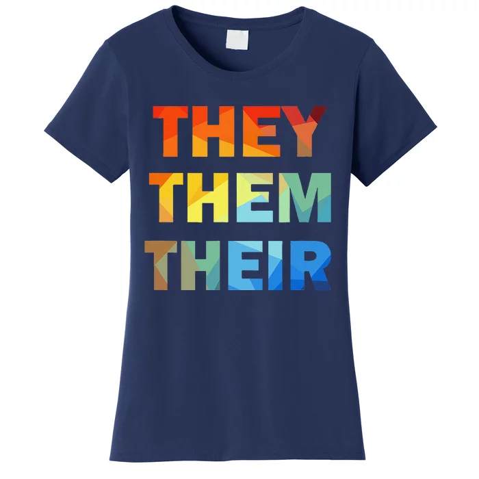 They Them Their Nb Pronoun Pride Women's T-Shirt