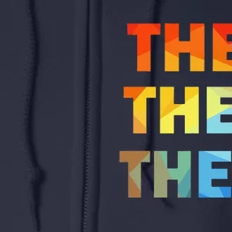 They Them Their Nb Pronoun Pride Full Zip Hoodie