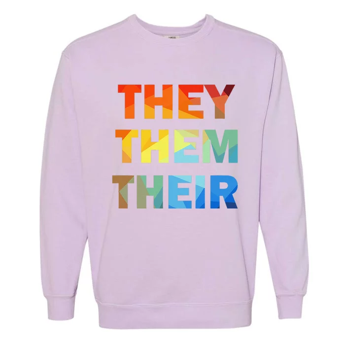 They Them Their Nb Pronoun Pride Garment-Dyed Sweatshirt