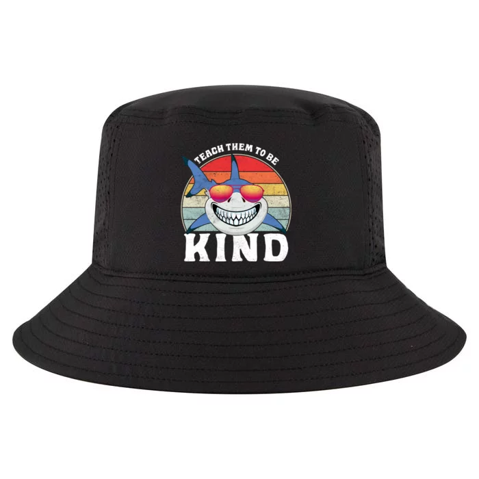 Teach Them To Be Kind Shark Unity Day Orange Anti Bullying Cool Comfort Performance Bucket Hat