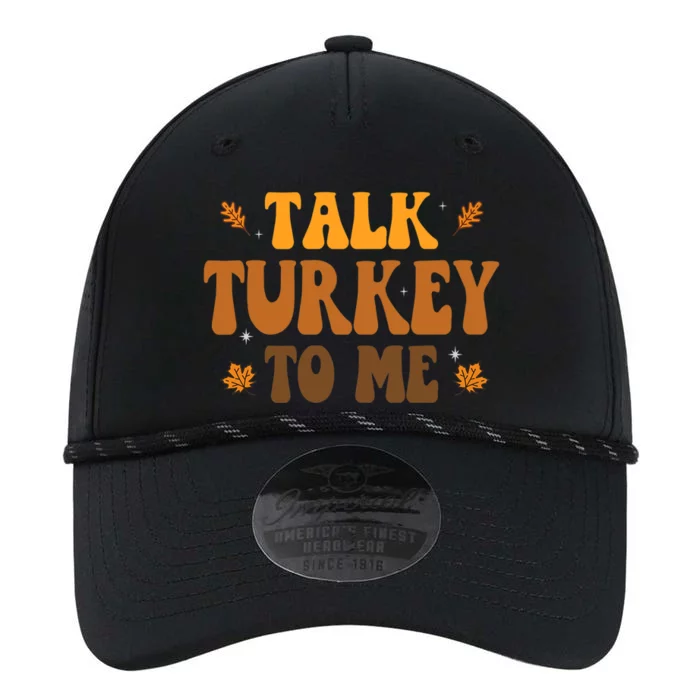 Talk Turkey To Me Groovy Thanksgiving Family Matching Premium Performance The Dyno Cap