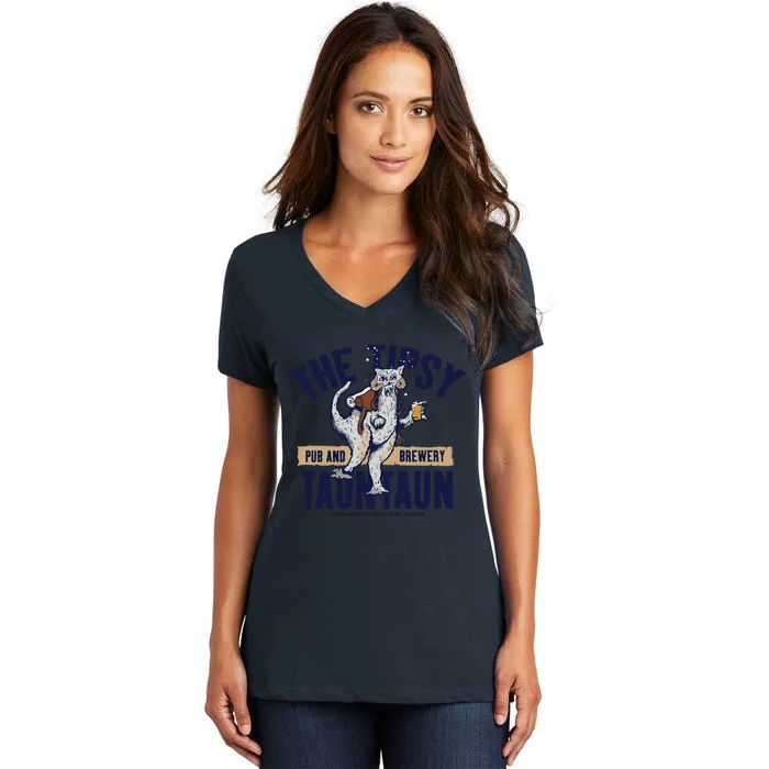 The Tipsy Tauntaun Women's V-Neck T-Shirt