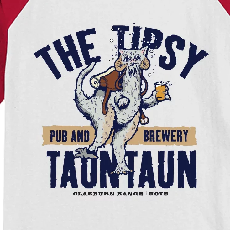 The Tipsy Tauntaun Kids Colorblock Raglan Jersey