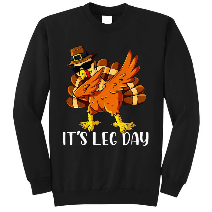 Thanksgiving Turkey Trot Fun Family Leg Day Workout Tall Sweatshirt