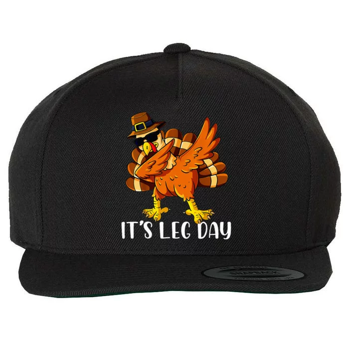 Thanksgiving Turkey Trot Fun Family Leg Day Workout Wool Snapback Cap