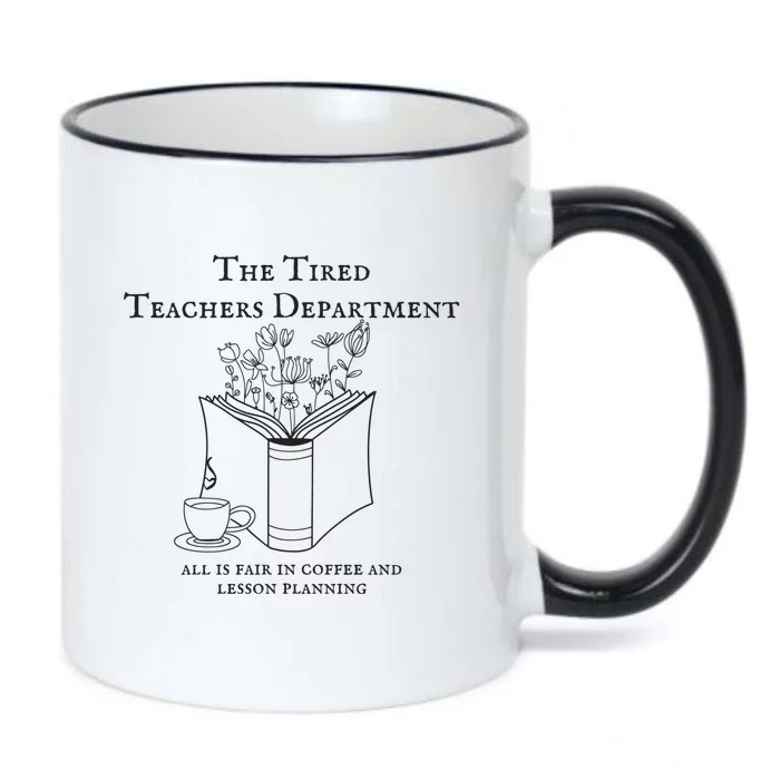 The Tired Teachers Department All Is Fair In Coffee Ttpd Black Color Changing Mug