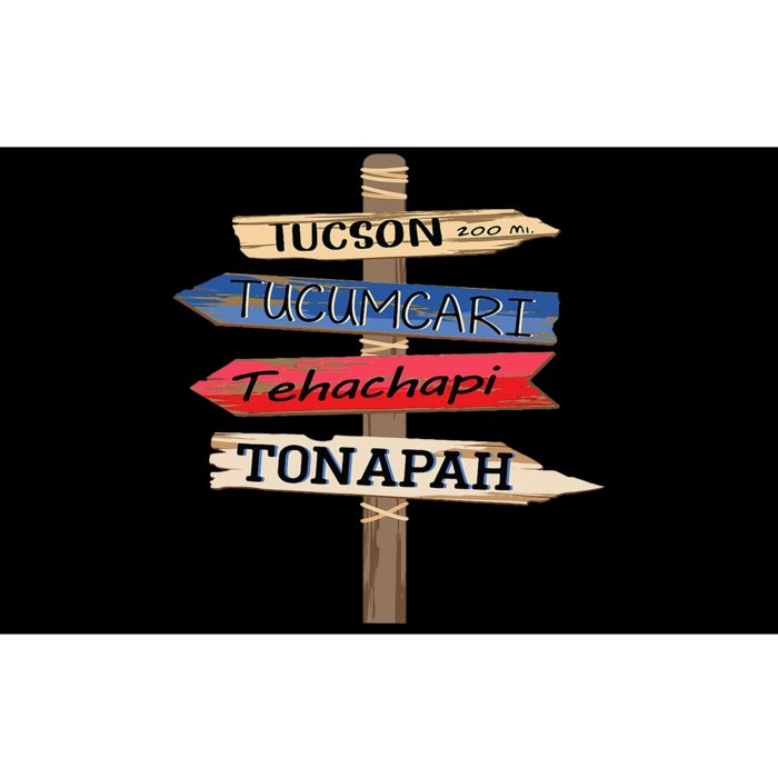 Tucson Tucumcari Tehachapi Tonapah Tourist Guideline Bumper Sticker