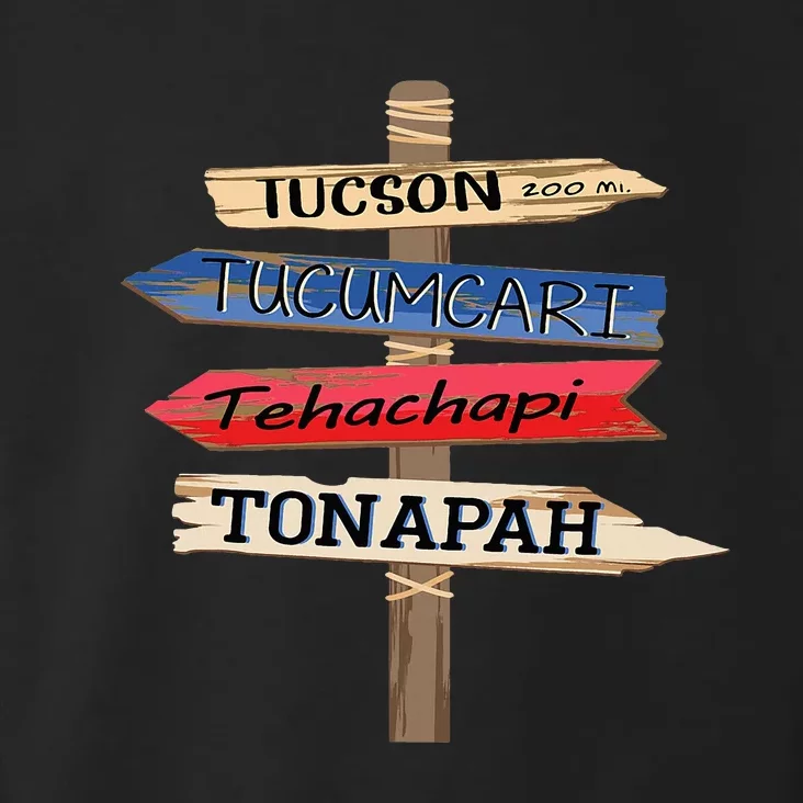 Tucson Tucumcari Tehachapi Tonapah Tourist Guideline Toddler Hoodie