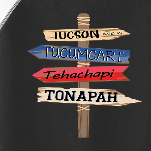 Tucson Tucumcari Tehachapi Tonapah Tourist Guideline Toddler Fine Jersey T-Shirt