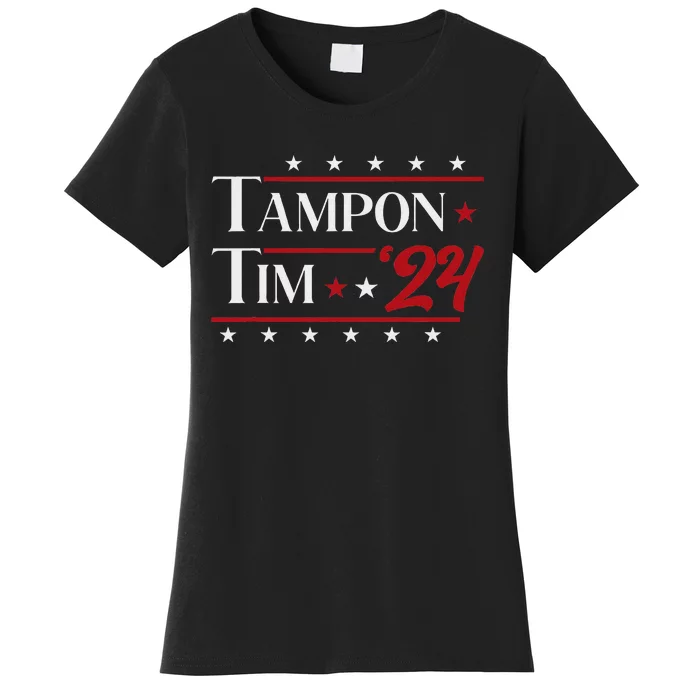 Tampontim Tampon Tim Funny KamalaS Vice President Tim Walz Women's T-Shirt