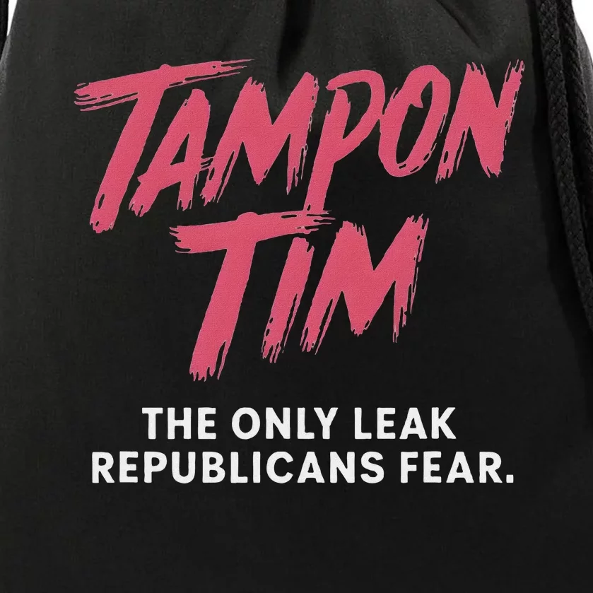 Tampontim Tampon Tim Funny KamalaS Vice President Tim Walz Drawstring Bag