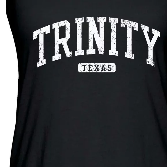 Trinity Texas Tx Js03 College University Style Ladies Essential Flowy Tank