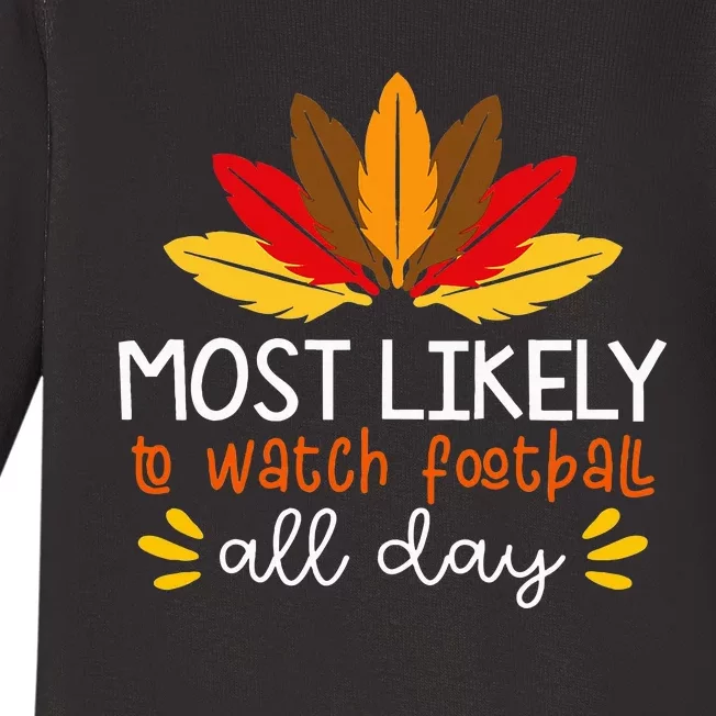 Thanksgiving Turkey Ultimate Football Fanatic Baby Long Sleeve Bodysuit