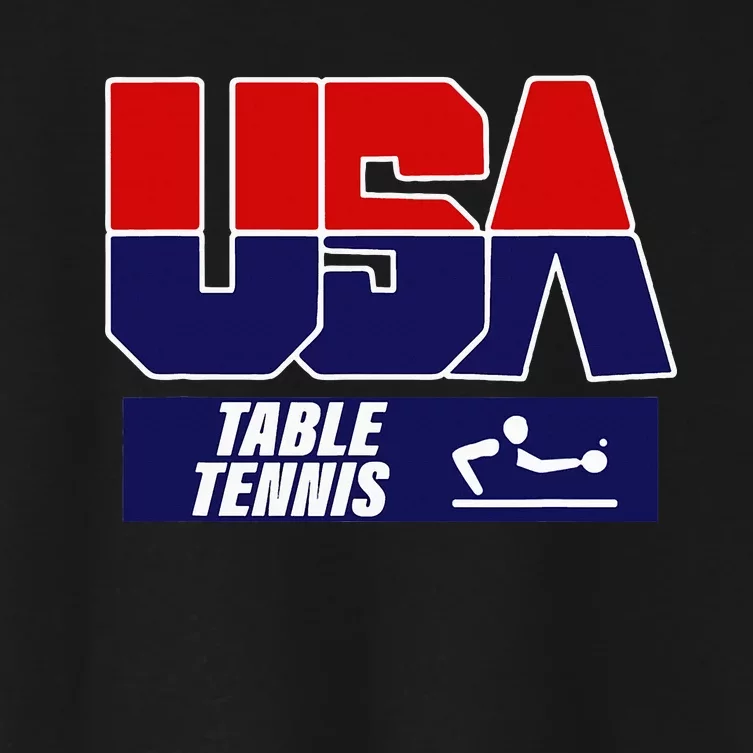 Table Tennis Usa Team Women's Crop Top Tee