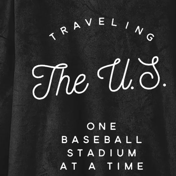 Traveling The U.S. One Baseball Stadium At A Time Hooded Wearable Blanket