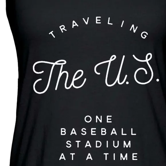 Traveling The U.S. One Baseball Stadium At A Time Ladies Essential Flowy Tank