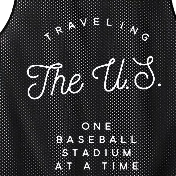 Traveling The U.S. One Baseball Stadium At A Time Mesh Reversible Basketball Jersey Tank