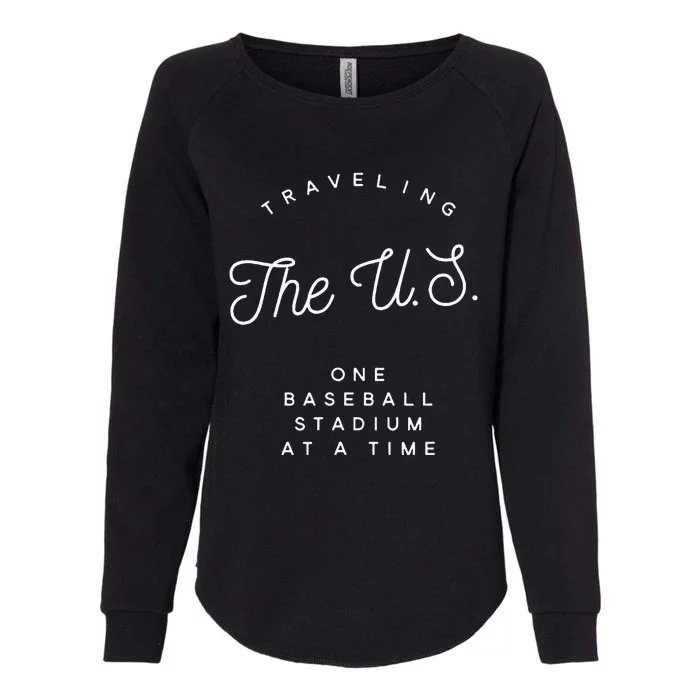 Traveling The U.S. One Baseball Stadium At A Time Womens California Wash Sweatshirt