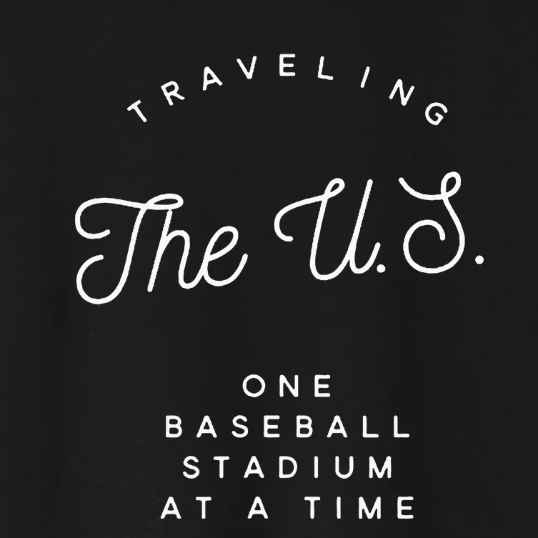 Traveling The U.S. One Baseball Stadium At A Time Women's Crop Top Tee