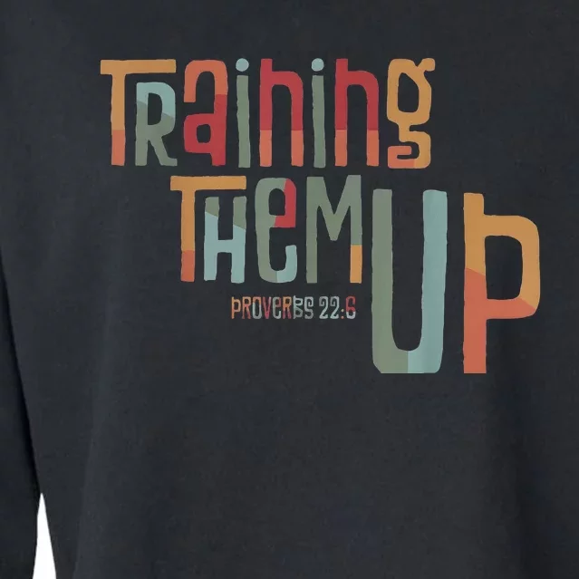 Training Them Up ChildrenS Ministry Volunteer Leader Cropped Pullover Crew