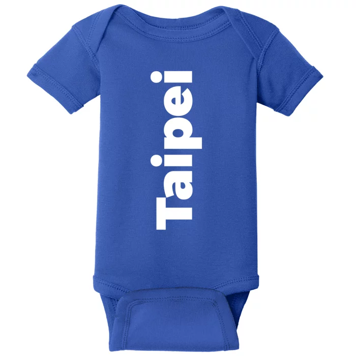 Taipei Taiwan Vacation Gift Baby Bodysuit