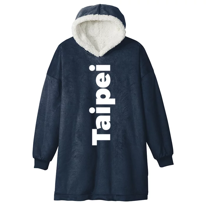 Taipei Taiwan Vacation Gift Hooded Wearable Blanket