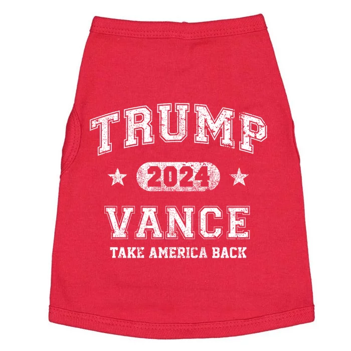 Team Trump Vance 2024 Take America Back Vintage Doggie Tank