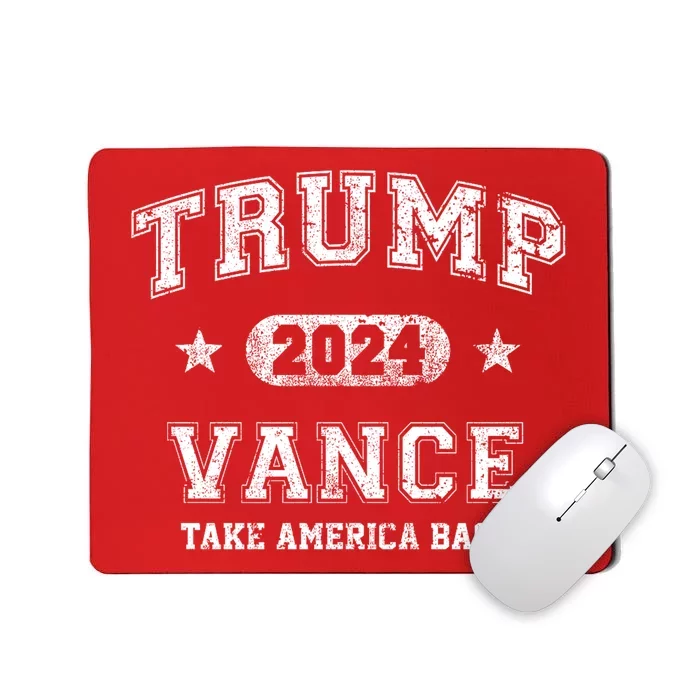 Team Trump Vance 2024 Take America Back Vintage Mousepad