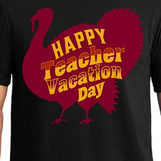 Thanksgiving Teacher Vacation Day Holiday Celebration Gift Pajama Set