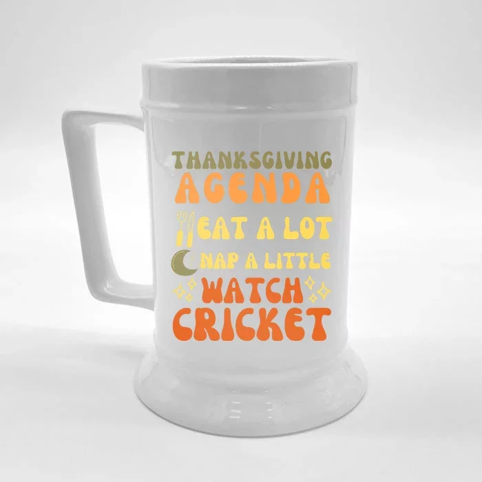 Turkey Trot Virtual Race Funny Thanksgiving Racing Fanatic Front & Back Beer Stein