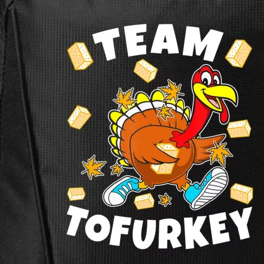 Team Tofurkey Vegan Tofu Thanksgiving City Backpack