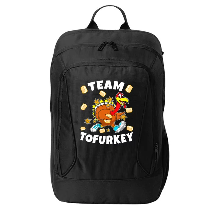 Team Tofurkey Vegan Tofu Thanksgiving City Backpack