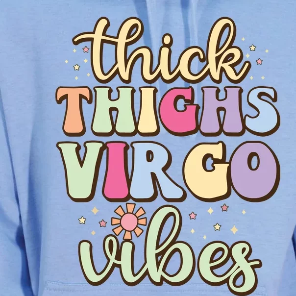 Thick Thighs Virgo Vibes August September Birthday Virgo Unisex Surf Hoodie