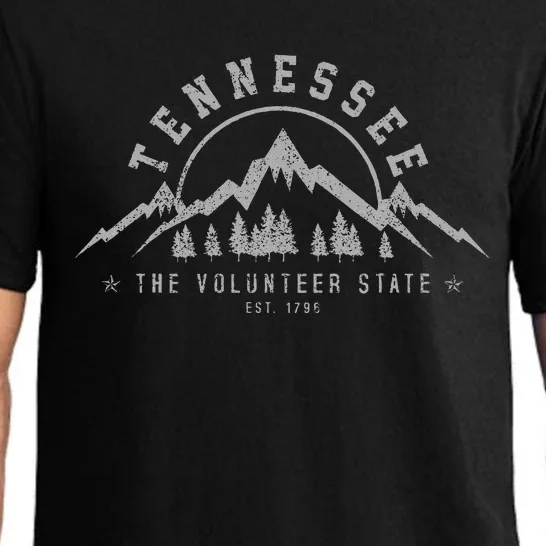 Tennessee The Volunteer State Est. 1796 Nashville Gift Pajama Set