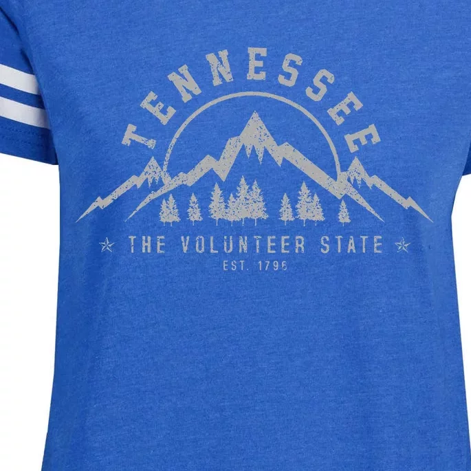 Tennessee The Volunteer State Est. 1796 Nashville Gift Enza Ladies Jersey Football T-Shirt